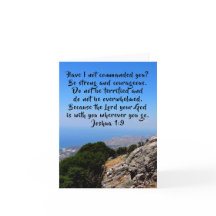 Sei stark und mutig Joshua 1:9 Leere