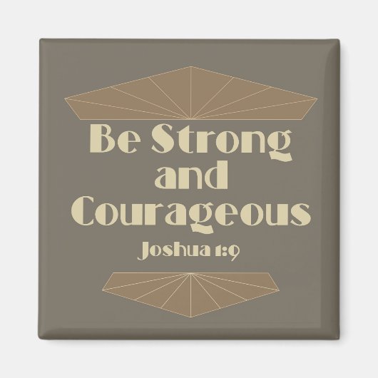 Sei stark und mutig Joshua 1:9 Magnet (Vorne)