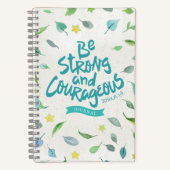 Sei stark und mutig - Joshua 1:9 Notizblock (Vorderseite)