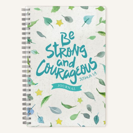 Sei stark und mutig - Joshua 1:9 Notizblock (Vorderseite)