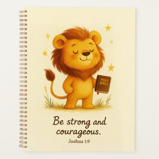 Sei stark und mutig - Joshua 1:9 Planer (Vorderseite)
