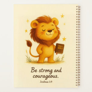 Sei stark und mutig - Joshua 1:9 Planer
