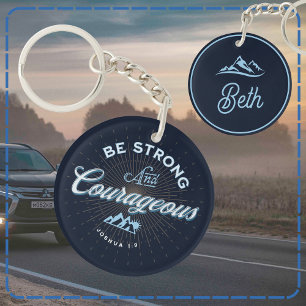 Sei stark und mutig Joshua 1:9 Schlüsselanhänger