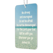 Sei stark und mutig schöner Christlicher Strand Autolufterfrischer (Links)