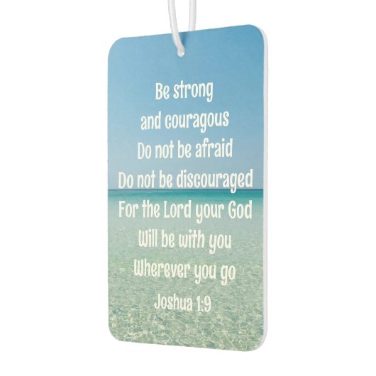 Sei stark und mutig schöner Christlicher Strand Autolufterfrischer (Links)