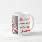 Sei stark und mutig! Schwert in Schmiede. Kaffeetasse (VorderseiteRechts)