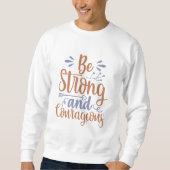 Sei stark und mutig sweatshirt (Vorderseite)