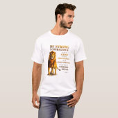 Sei stark und mutig T-Shirt (Vorne ganz)