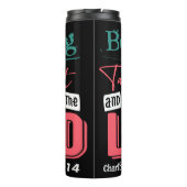 Sei stark: Warte auf den Herrn Thermosbecher (Rückseite)