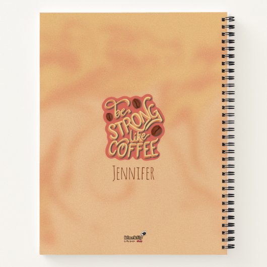 Sei stark wie Kaffee | motivierend Angebot Notizblock (Rückseite)
