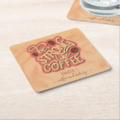 Sei stark wie Kaffee | motivierend Angebot Rechteckiger Pappuntersetzer (angewinkelt)