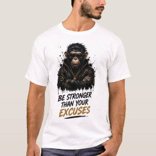 Sei stärker als dein Ausreden-Affe T-Shirt