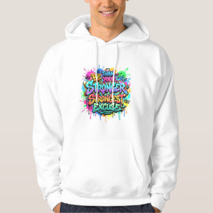 Sei stärker als dein stärkster Ausrede Poster Hoodie