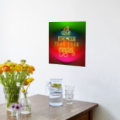 Sei stärker als deine Ausreden farbenfroh Abstrakt Foliendrucke (Ablage(Küche))