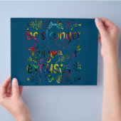 Sei stärker als deine Ausreden farbenfroh-min Flyer (Hand)