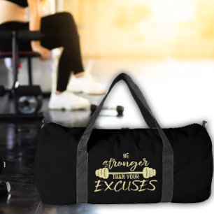 Sei stärker als deine Ausreden Gym-Ausrüstung Duffle Bag