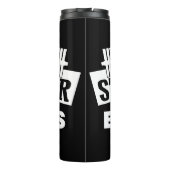 Sei stärker als deine Ausreden Thermosbecher (Rückseite)