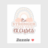 "Sei stärker als ..." Individuell-geschnittener Vi Aufkleber (Blatt)