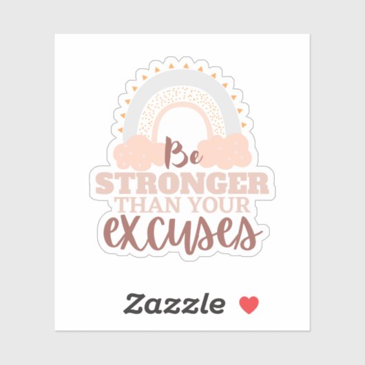 "Sei stärker als ..." Individuell-geschnittener Vi Aufkleber (Blatt)