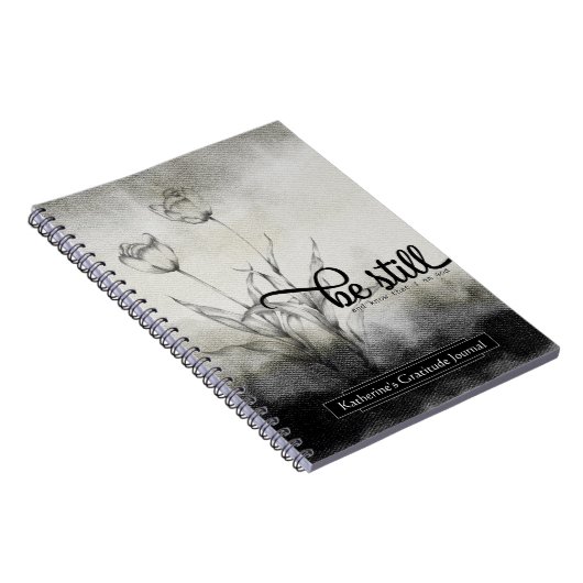 Sei still Bible Verse Journal Notizblock (Rechte Seite)