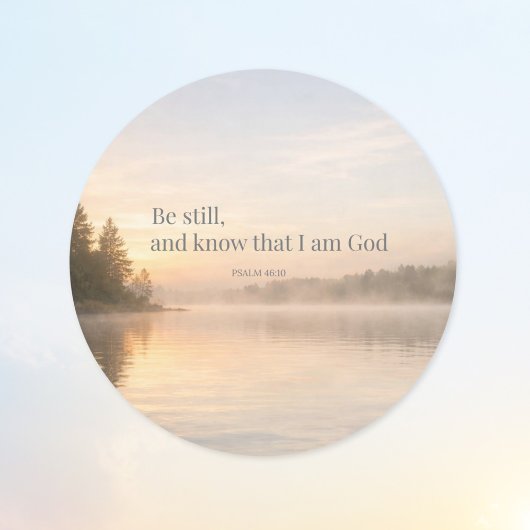 Sei still Christlicher Aufkleber – Psalm 46:10 Sch