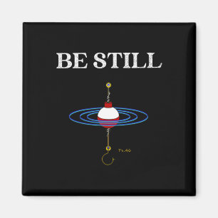 Sei Still Fishing Meditativ Inspiriert Fischig Fis Magnet