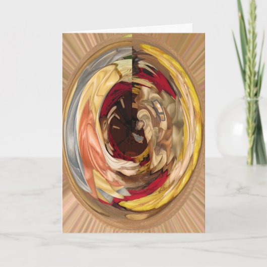 Sei still - Krippe Feiertagskarte (Vorderseite)