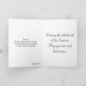 Sei still - Krippe Feiertagskarte (Innenseite)