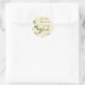 Sei still... Magnolia Round Stickers (Tasche)