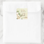 Sei still... Magnolia Square Stickers (Tasche)