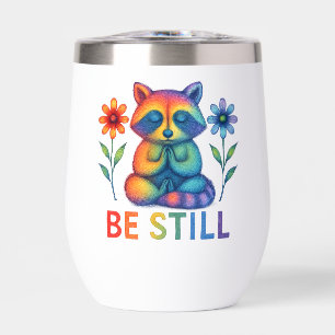 Sei still - Meditation & Gebet Rainbow Raccoon