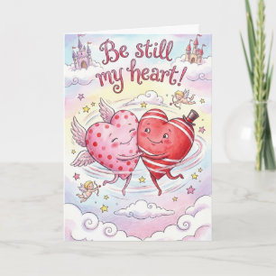Sei still mein Herz - Personalisiertes Valentinsta Karte
