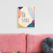 SEI STILL | Psalm 46:10 Christlich Leinwanddruck (Insitu (Wohnzimmer))