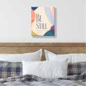 SEI STILL | Psalm 46:10 Christlich Leinwanddruck (Insitu (Schlafzimmer))