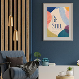 SEI STILL Psalm 46:10 Christlich Poster