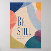 SEI STILL | Psalm 46:10 Christlich Poster (Vorne)
