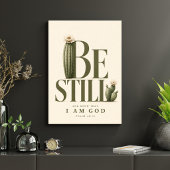 SEI STILL | Psalm 46:10 Christliche Wandkunst Poster