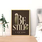 SEI STILL | Psalm 46,10 Christliche Wandkunst Poster