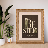 SEI STILL | Psalm 46,10 Christliche Wandkunst Poster