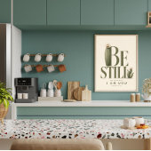 SEI STILL | Psalm 46:10 Christliche Wandkunst Poster