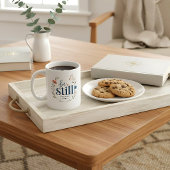 Sei still Psalm 46:10 Floral  Kaffeetasse