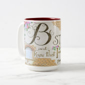 Sei still, Psalm 46:10 - Kaffeetasse (Vorderseite Links)