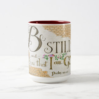 Sei still, Psalm 46:10 - Kaffeetasse
