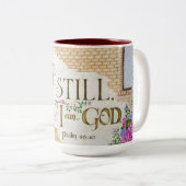 Sei still, Psalm 46:10 - Kaffeetasse (VorderseiteRechts)