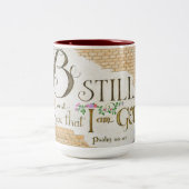 Sei still, Psalm 46:10 - Kaffeetasse (Mittel)