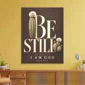 SEI STILL | Psalm 46:10 Leinwanddruck (Insitu (Wohnzimmer))