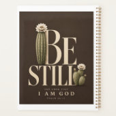 SEI STILL | Psalm 46:10 Planer | Walnuss (Rückseite)