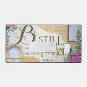 Sei still, Psalm 46:10 - Schreibtischunterlage (Tastatur & Maus)