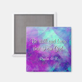 "Sei still" Psalm 46:10 Schrift Verse Magnet (Vorderseite/Rückseite)