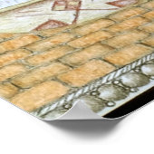 Sei still, Psalm 46:10 - Wandkunst Poster (Ecke)